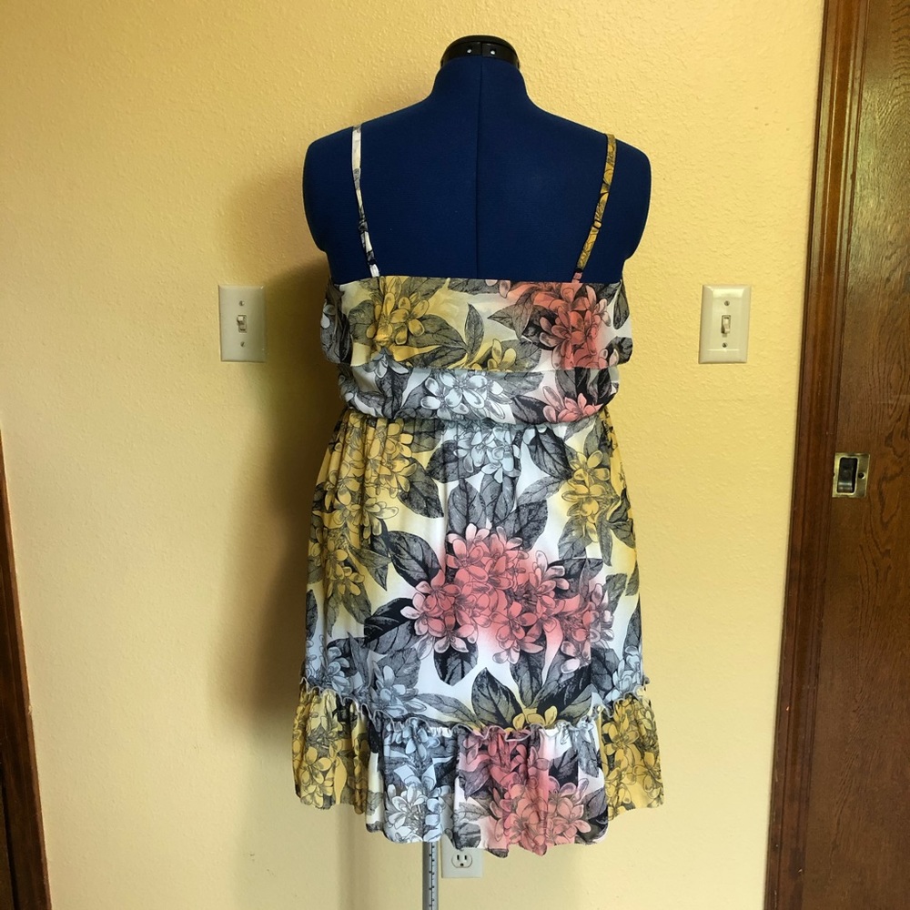 Jessica Simpson Ruffles Tank Print Dress - Picture 5 of 5